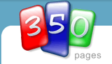 350 Pages website builder logo