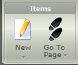 Webnode dashboard items