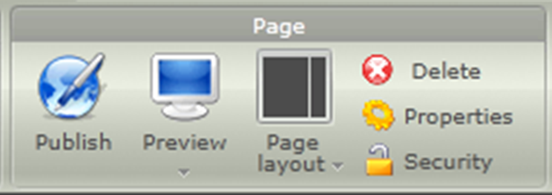 Webnode dashboard page